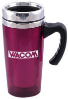 Travel Mugs: 16oz Acrylic Travel Mugs with Chrome Cap